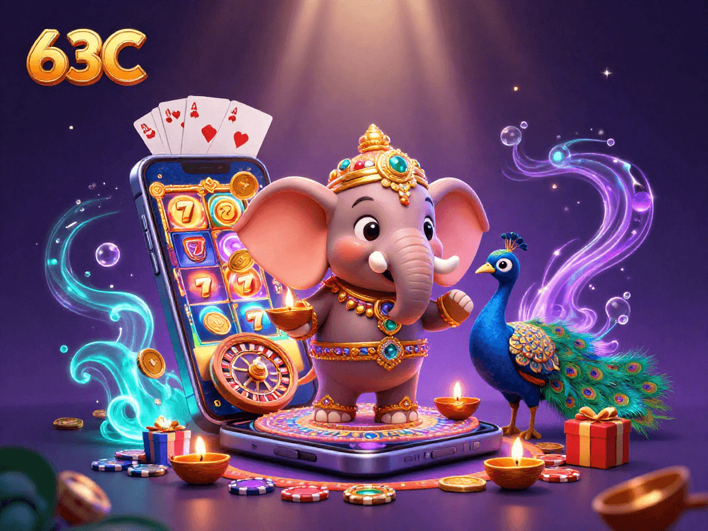 Jogue no emocionante cassino 63C e ganhe prêmios com a sorte dos elefantes da Diwali!