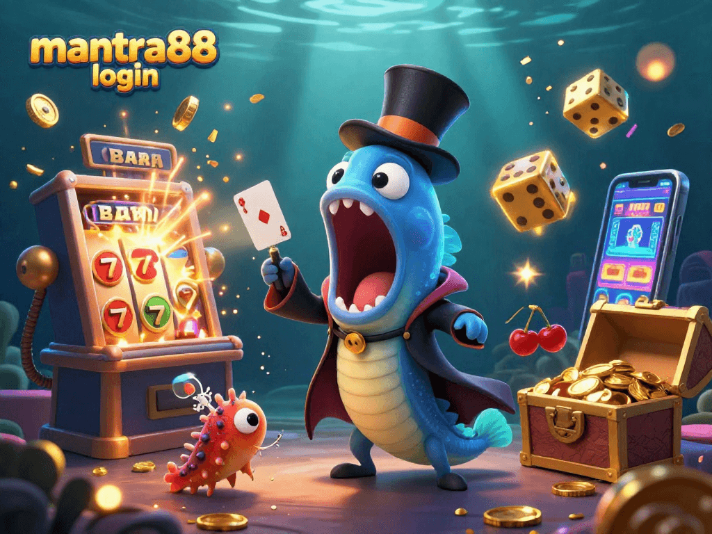 Experience the thrill of mantra88 login with exquisite 3D illustrations showcasing vibrant casino elements.