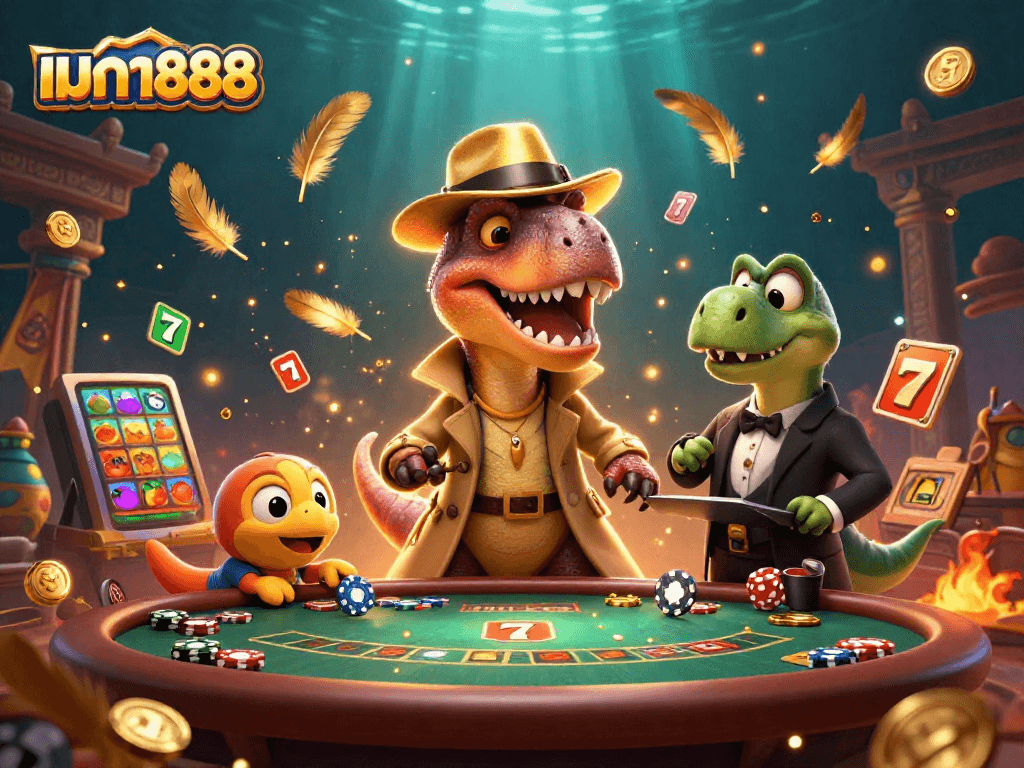 เล่นเกมสล็อตเมก้า888 กับตัวละครการ์ตูน 3D ที่น่าสนใจในบรรยากาศคาสิโน