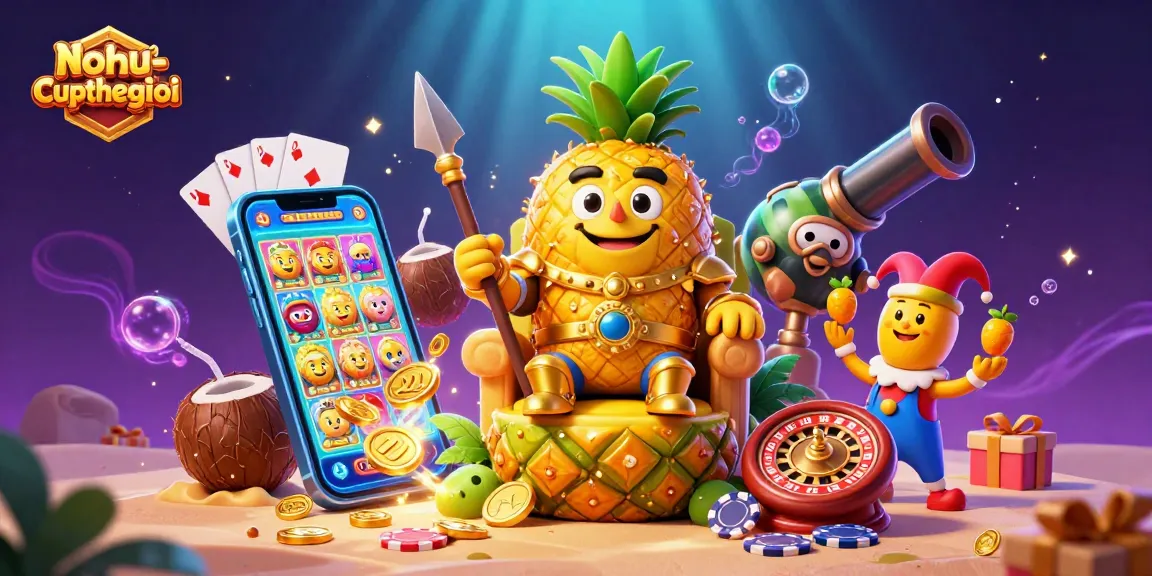 Experience nohu-cupthegioi with vibrant casino characters and rich gaming elements in a dynamic scene.
