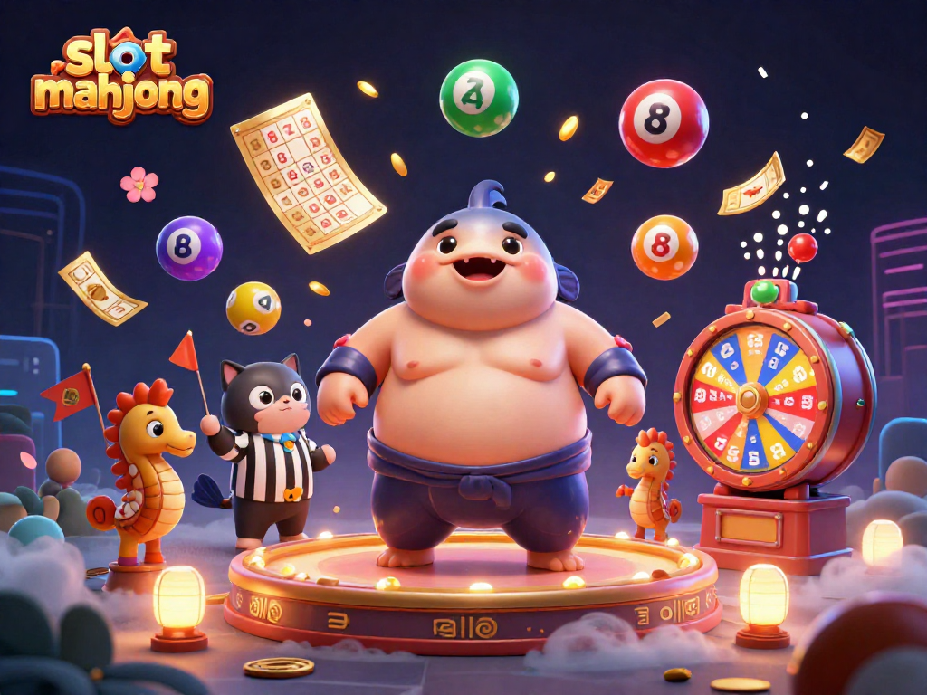 Engage with slot mahjong in a vibrant underwater casino scene featuring lively characters and dynamic game elements.
