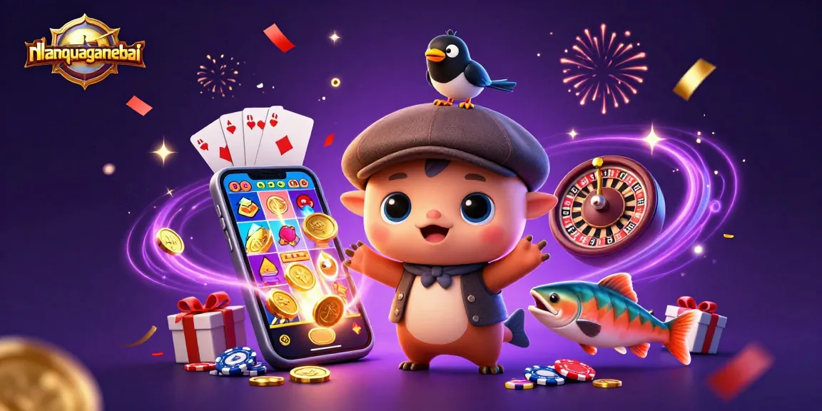 Engage in thrilling gameplay with Callbreak at nhanquagamebai, featuring a cartoon scene of Nessie and friends.