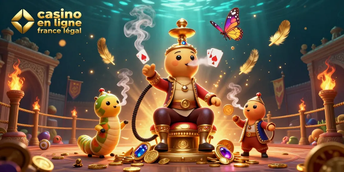 Profitez du casino en ligne France légal avec des personnages de casino en 3D.