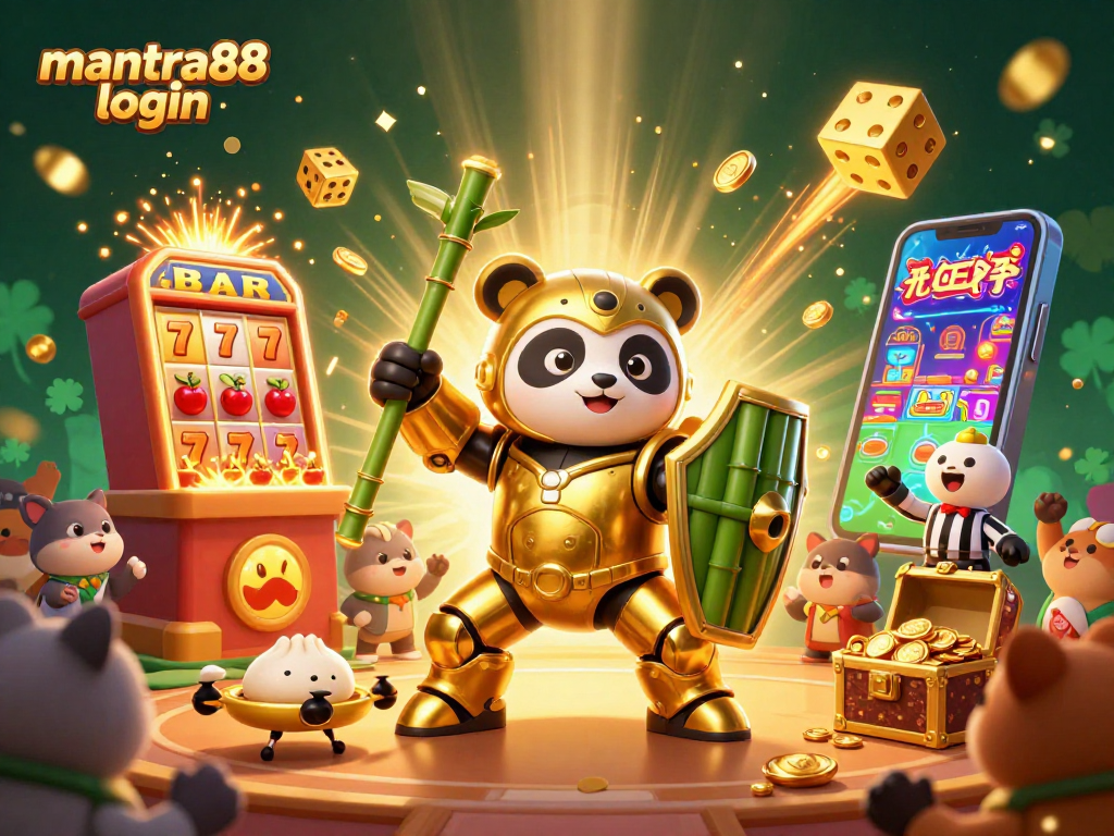 Experience thrilling gameplay with mantra88 login as vibrant characters burst from a jackpot slot scene.