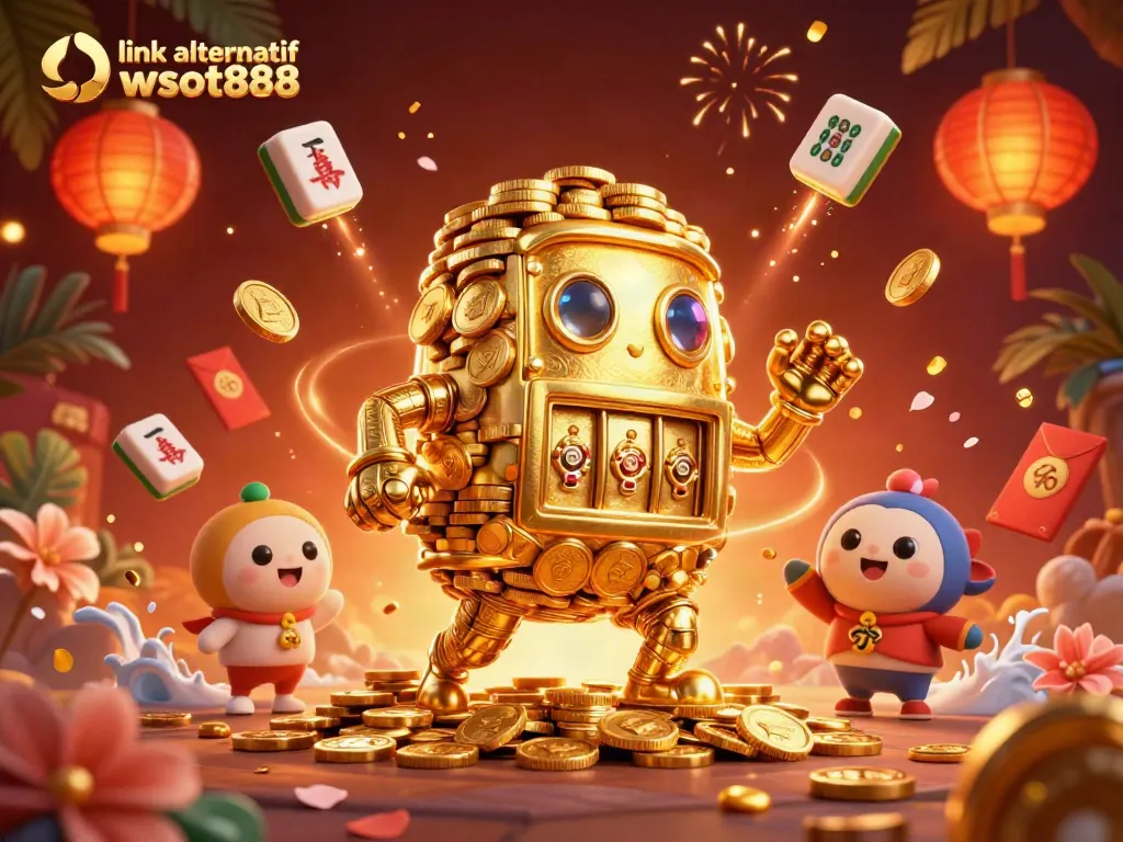 Menangkan permainan dengan link alternatif wslot888, ilustrasi 3D yang megah dan penuh detail.