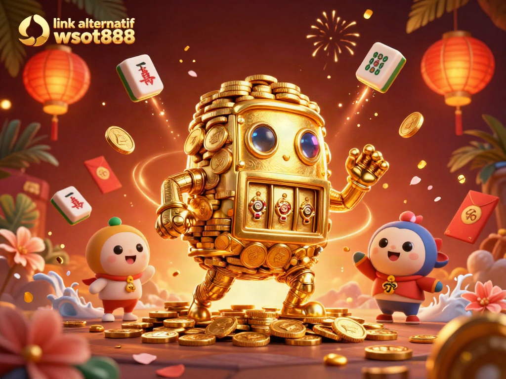 Menangkan permainan dengan link alternatif wslot888, ilustrasi 3D yang megah dan penuh detail.