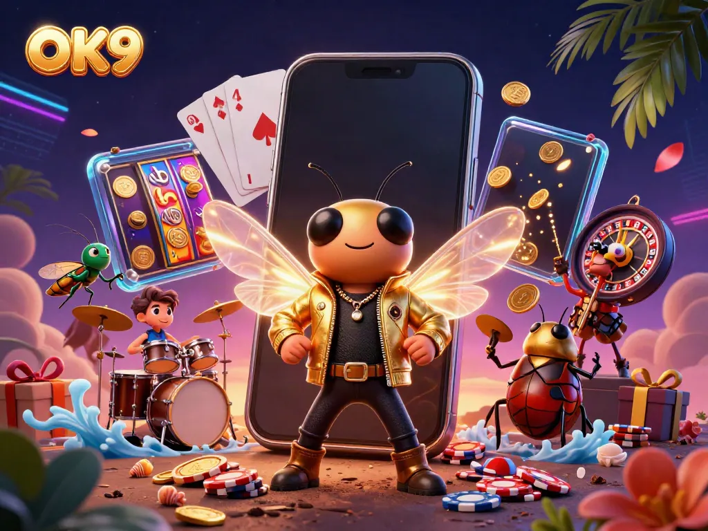 Engage in the vibrant online entertainment scene with OK9's dynamic casino elements.