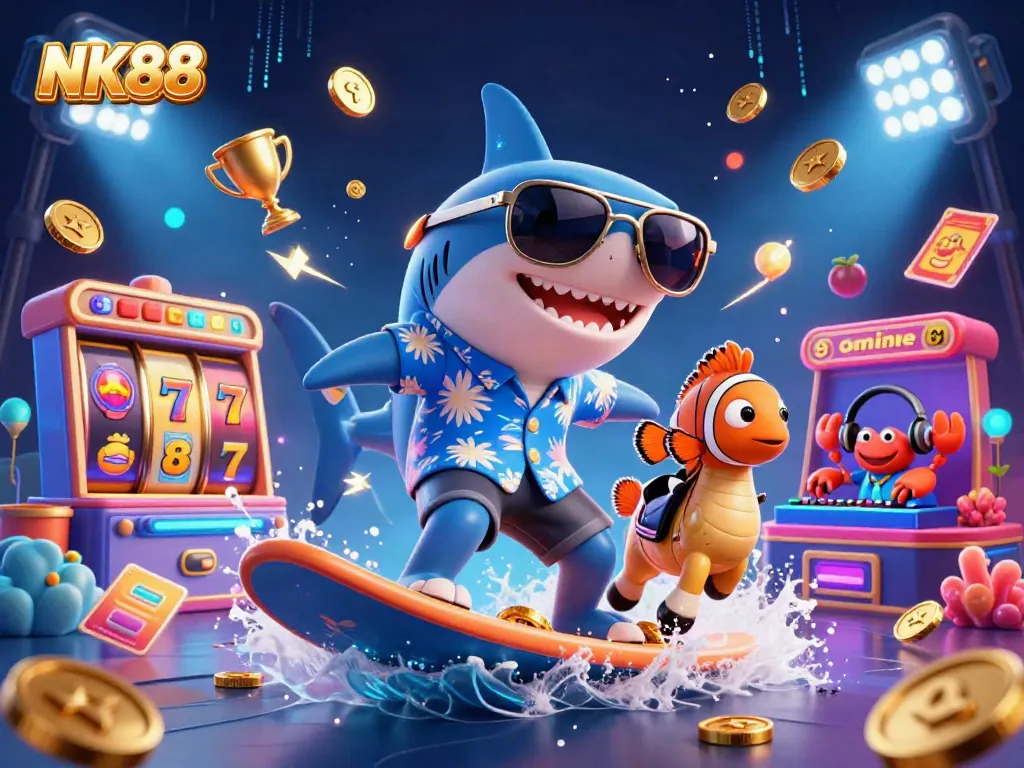 Experience thrilling wins with NK88 in this vibrant 3D casino adventure featuring engaging games and characters.