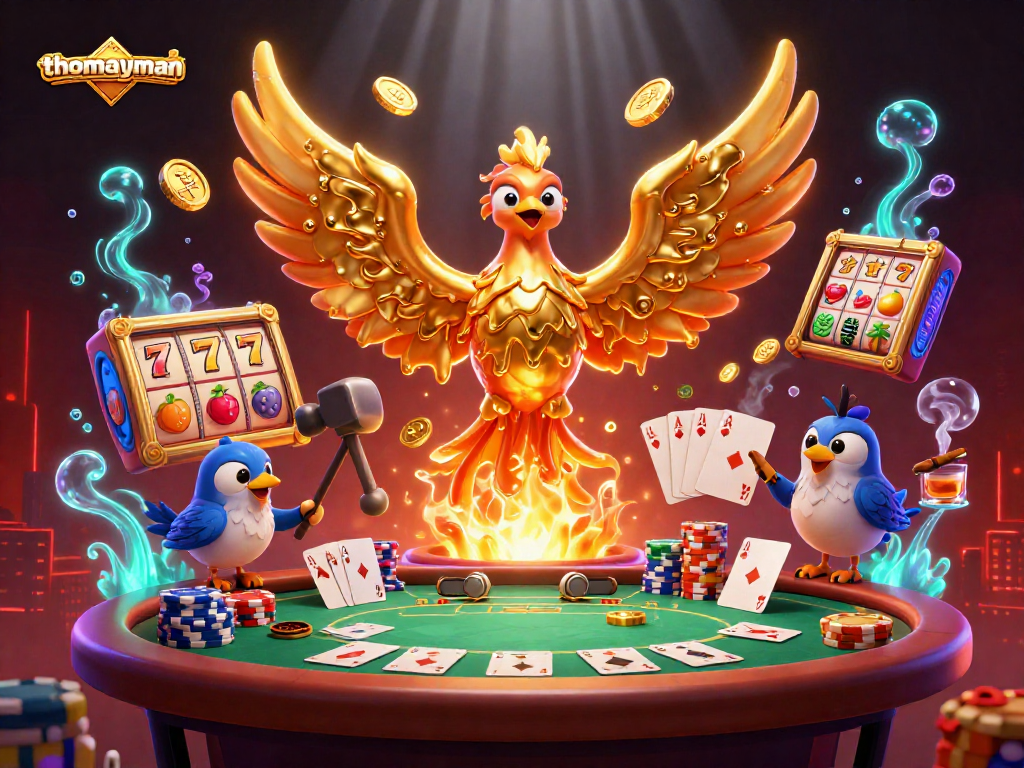 Spin for big wins with thomayman’s thrilling golden phoenix and vibrant casino elements.