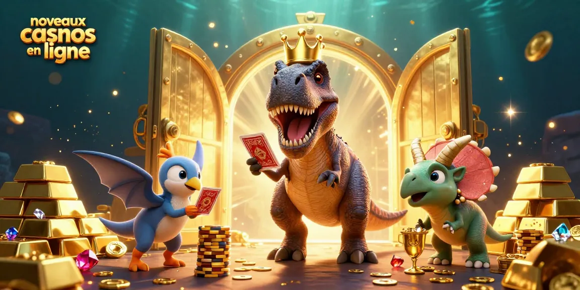 Les nouveaux casinos en ligne offrent une expérience spectaculaire de gains avec un T-Rex qui joue aux cartes dans un décor éblouissant.