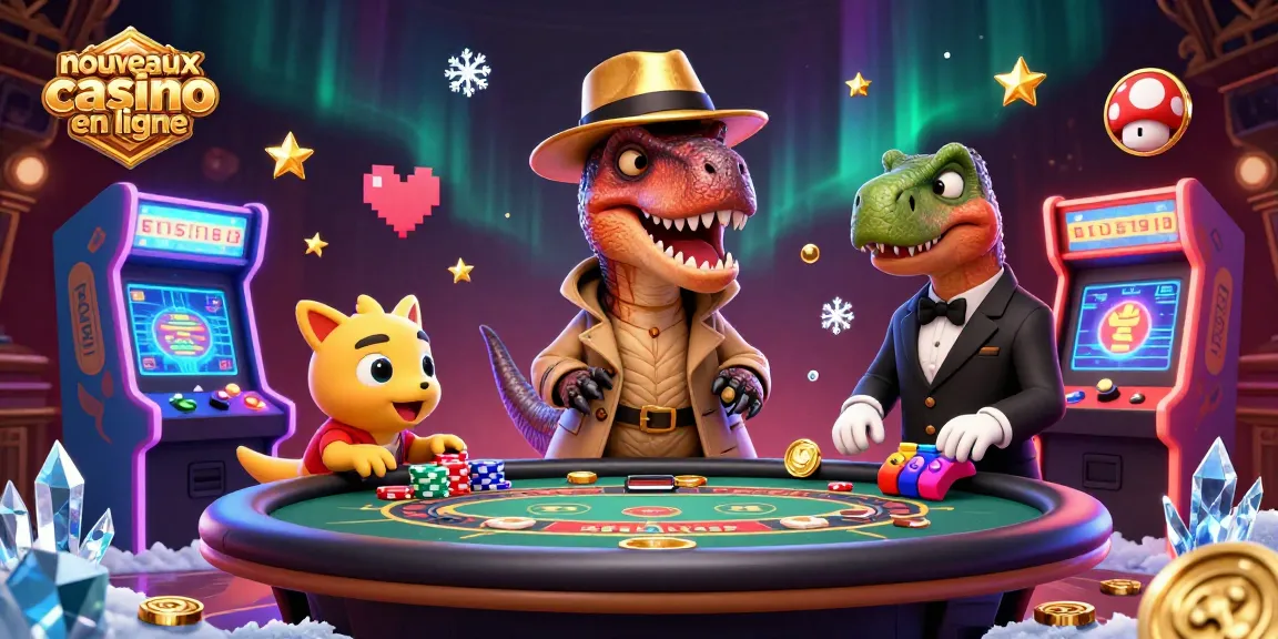 Découvrez les attraits des nouveaux casinos en ligne avec un velociraptor à la table de blackjack.
