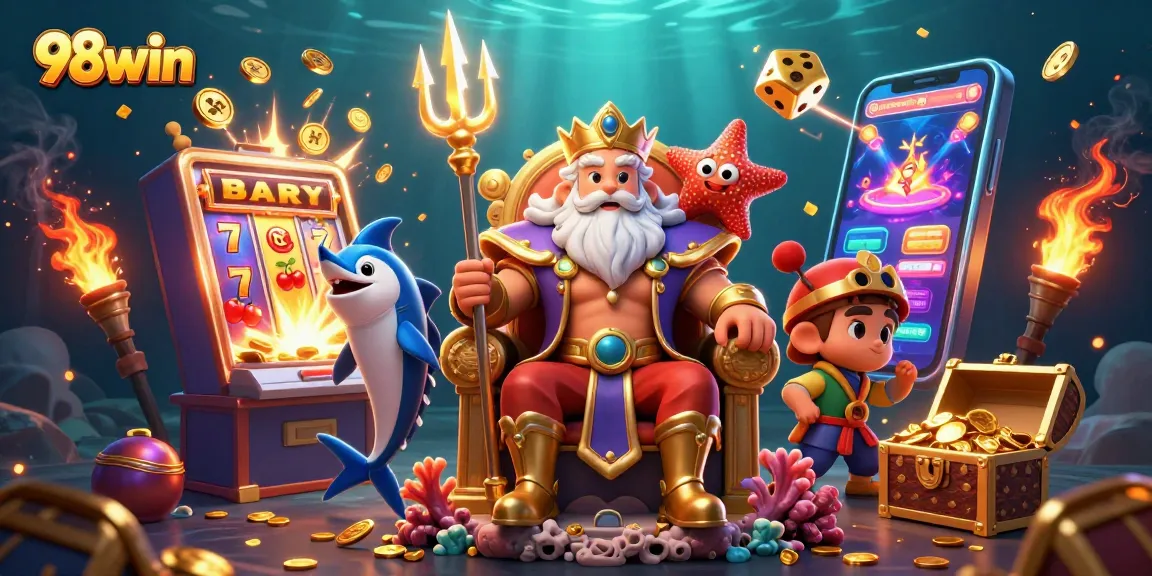 Experience 98win excitement with jackpot symbols and rich 3D casino adventure
