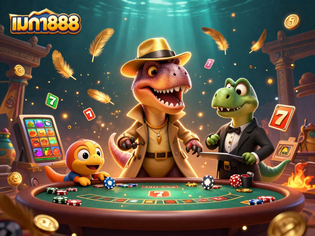 เล่นเกมสล็อตเมก้า888 กับตัวละครการ์ตูน 3D ที่น่าสนใจในบรรยากาศคาสิโน