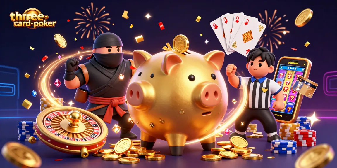 Experience thrilling moments in three-card-poker with dynamic action and lively characters.