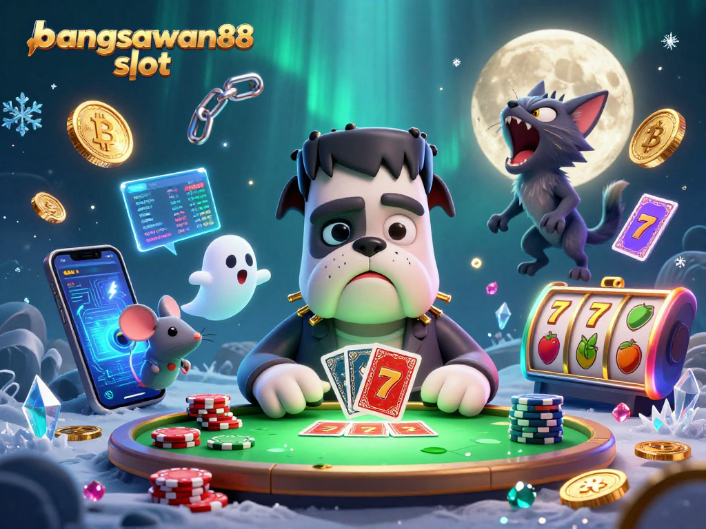 Engage with the bangsawan88 slot featuring fun characters in an ultra-detailed 3D casino scene packed with action.