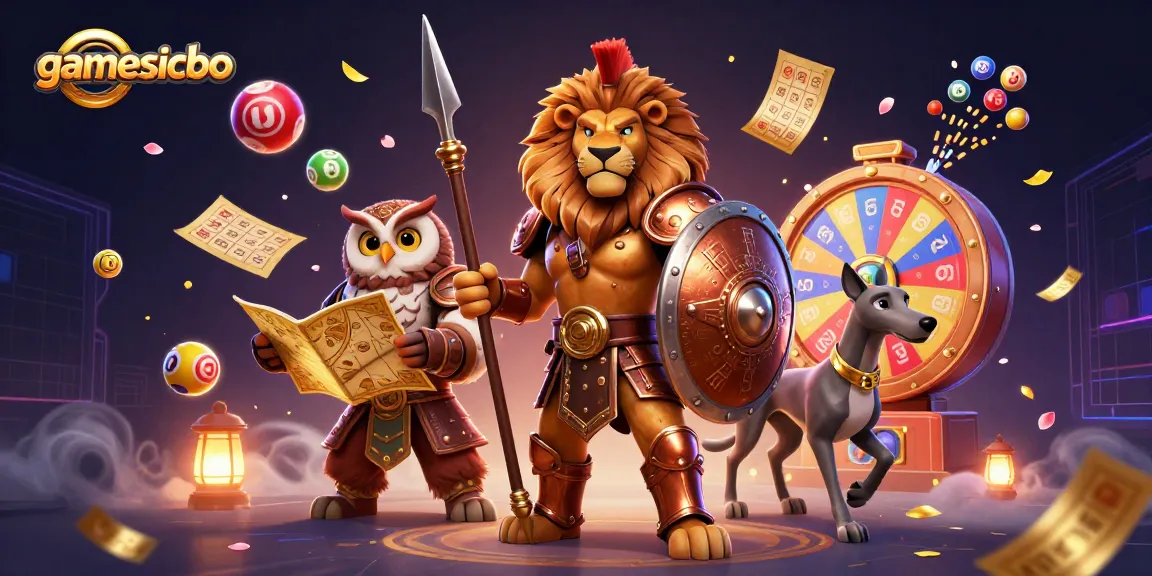 Experience the thrill of gamesicbo with a vibrant casino scene featuring dynamic lottery elements.