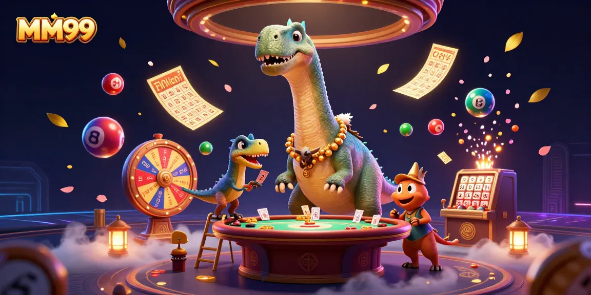 Engage in exciting gameplay at MM99, featuring thrilling lottery balls and animated casino games.