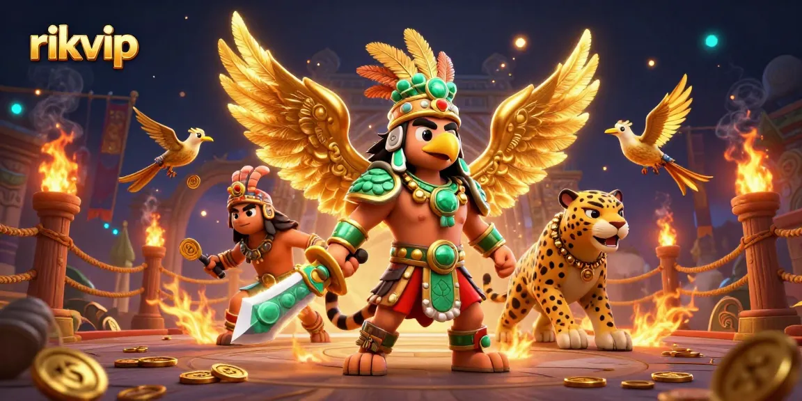 Engage in exciting games at rikvip with rich casino elements and dynamic warriors in stunning visuals.