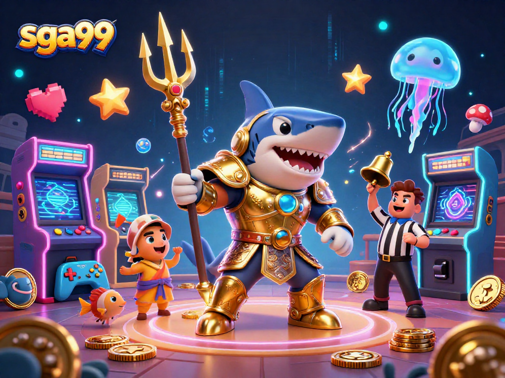 Experience VIP gaming thrills with sga99 in a vibrant underwater casino scene.