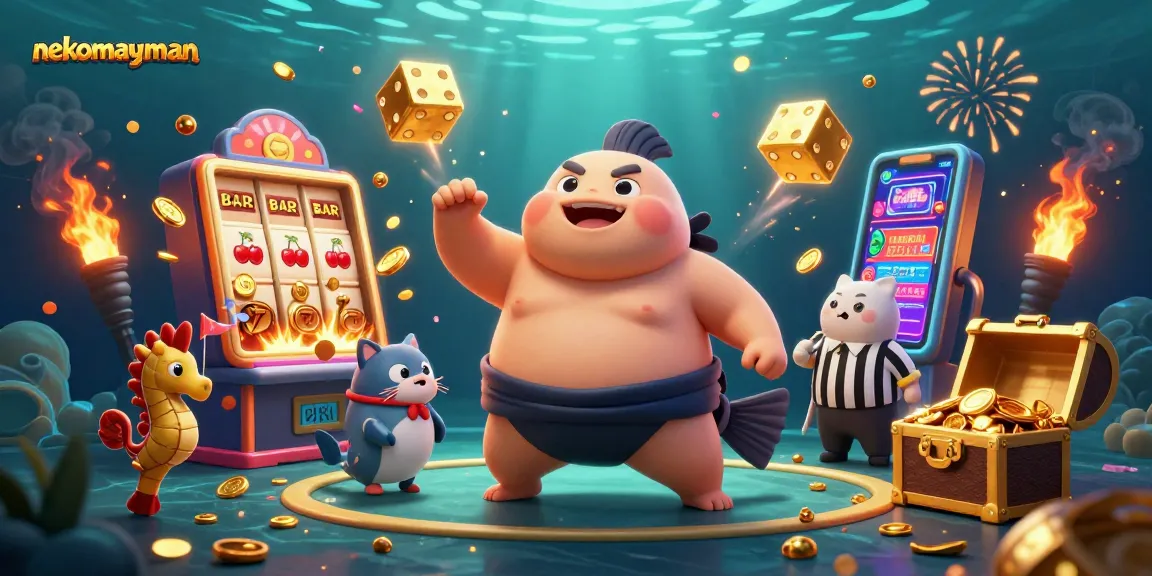 Neko May Mắn brings vibrant slot action with fugu, catfish referee, and jackpot excitement