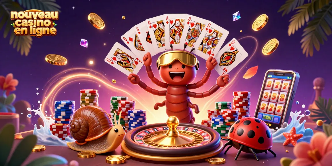 Le nouveau casino en ligne offre une expérience immersive avec un croupier en millepattes et des jetons.