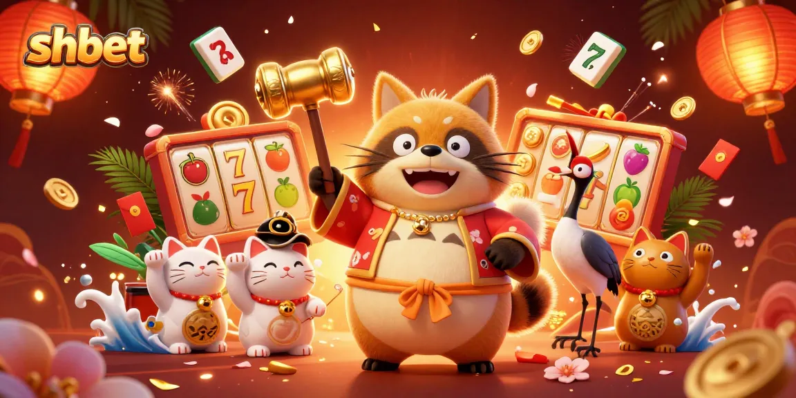 Experience the excitement of shbet with our animated casino illustration bursting with vibrant symbols!
